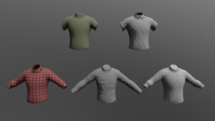 Shirt Pack 3D Model