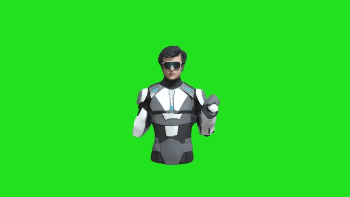 Chitti robot half 3d model ftu