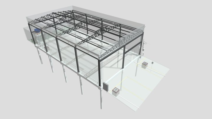 PROJETO JADLER - GALPÃO INDUSTRIAL 3D Model