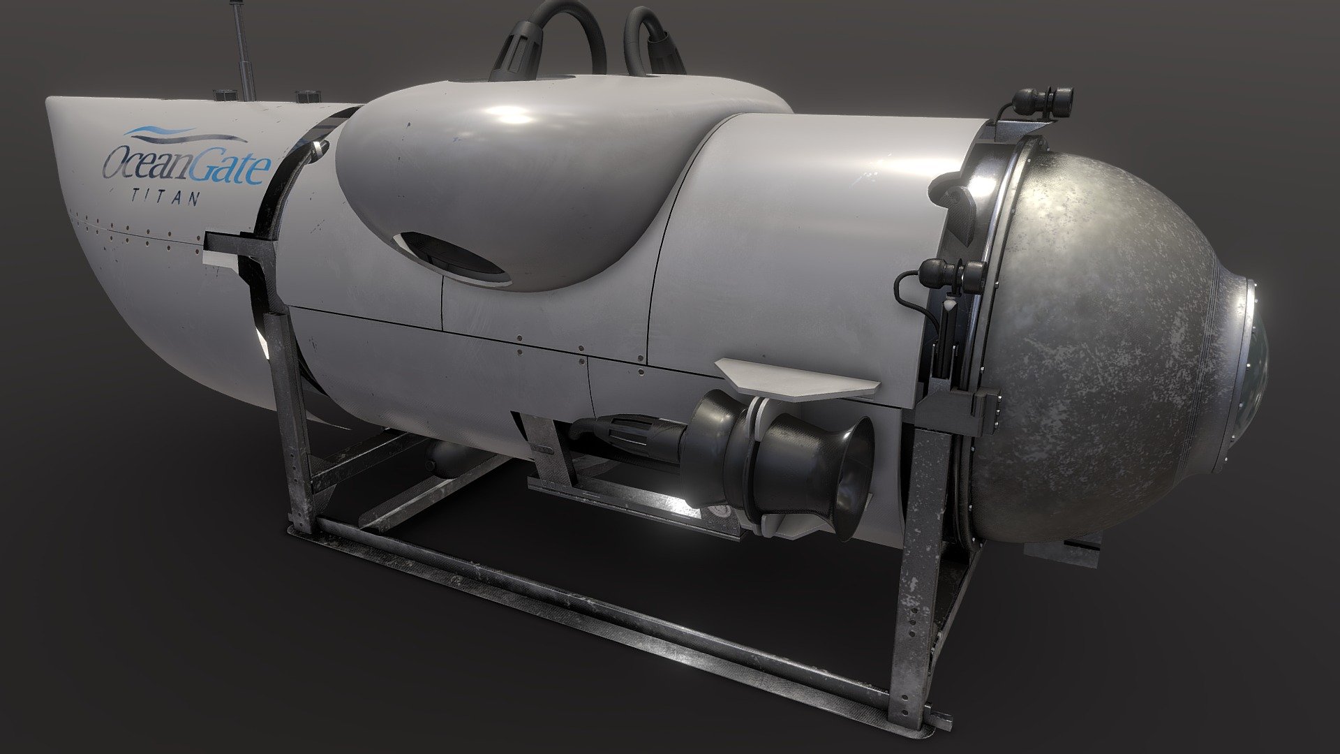 OceanGate Titan submersible - submarine - Buy Royalty Free 3D model by ...