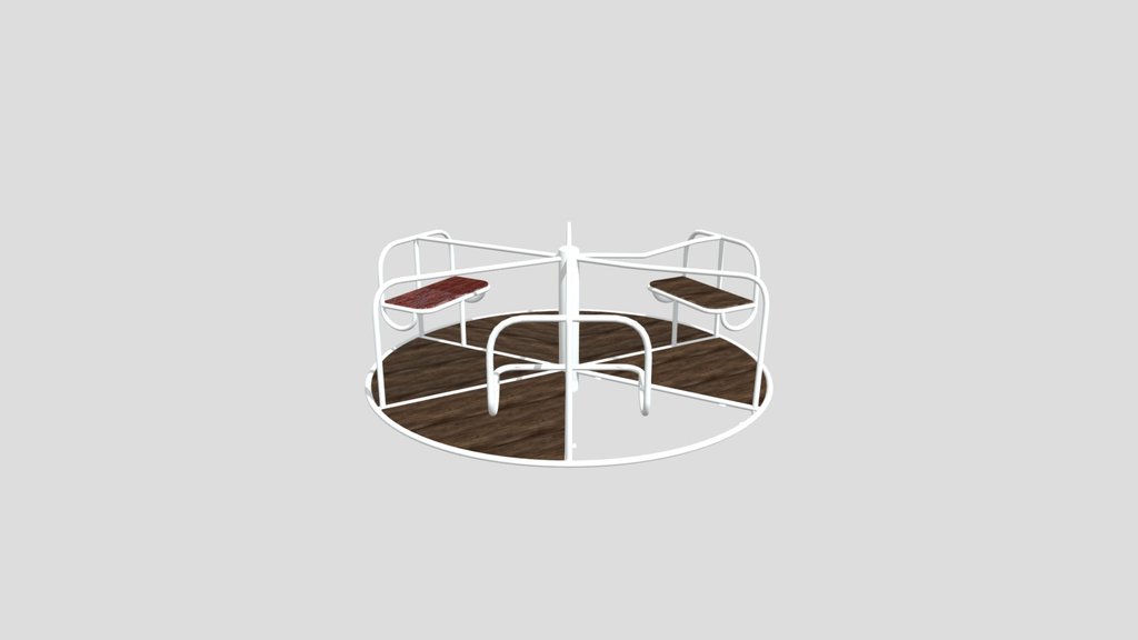 Old Playground Item Merry Go Round
