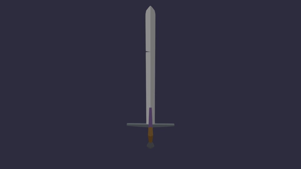 Flat-shaded Sword