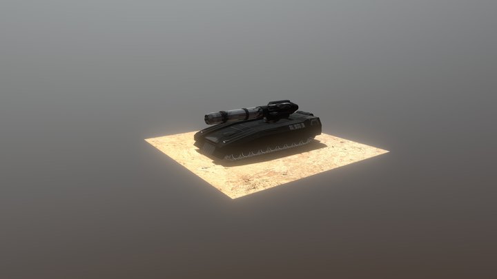 Wolf Tank - Tex 2 - Machinegun Tower 3D Model