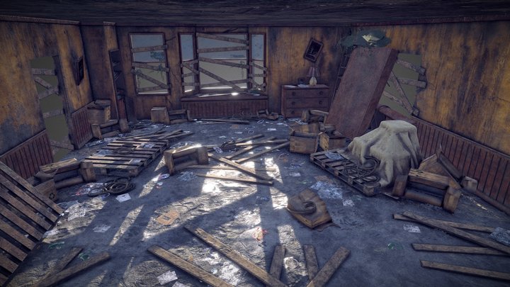 Abandoned House 3D Model