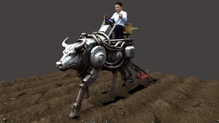 The Engineer And His Meka Bull – Free 3D Model STL