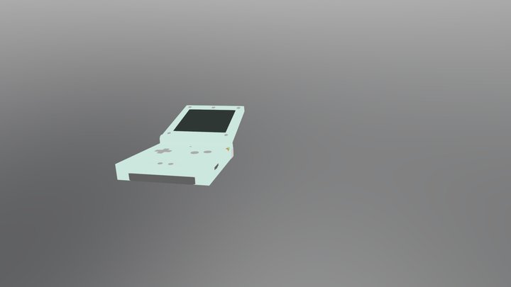 Gameboy Advanced SP 3D Model