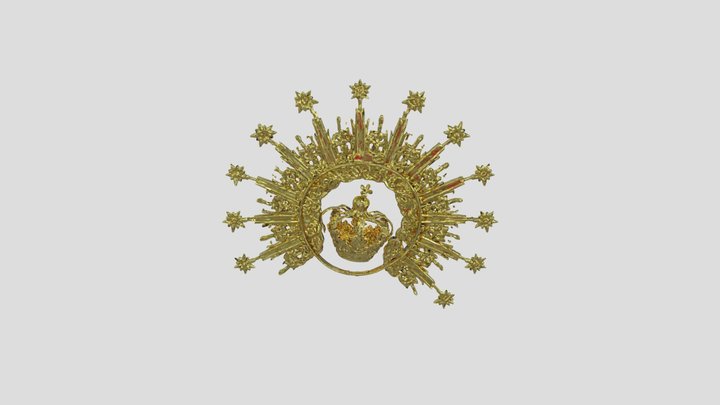 Golden Celestial Crown 3D Model