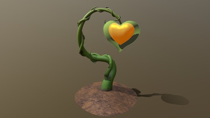 Heart Fruit 3D Model