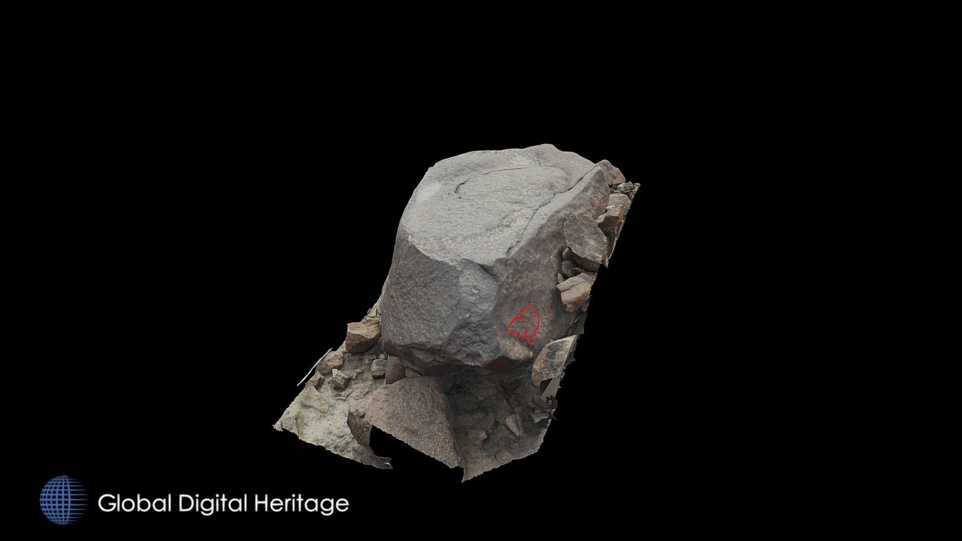 Petroglyph C4 Khatm Al Melaha, Kalba, Sharjah