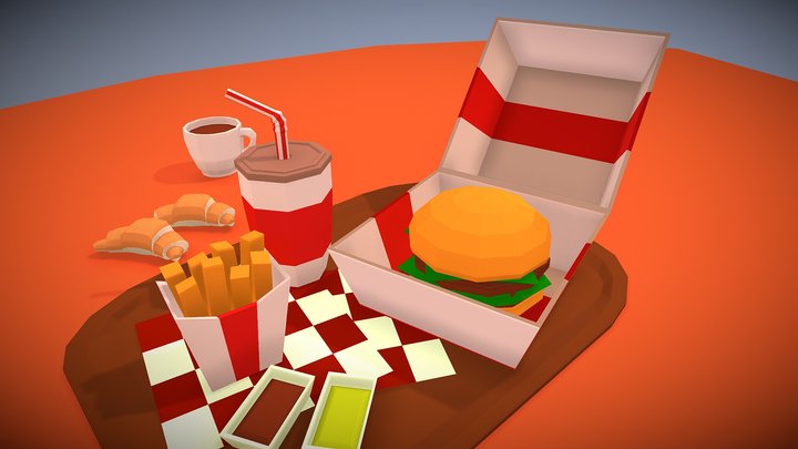 Fast food 3D Model