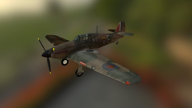 Hawker Hurricane Mk1a 3D Model