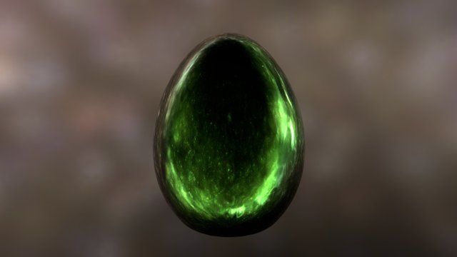 Alien Egg VFX [Green Prototype GS9337] 3D Model