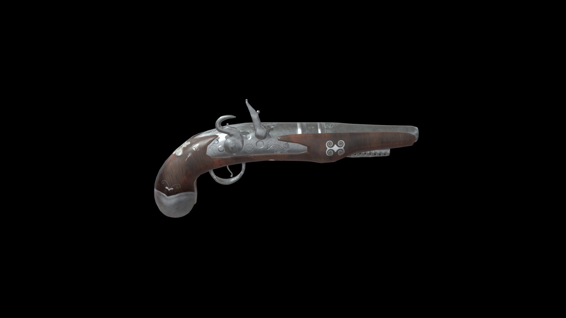 Flintlock gun 3D model by dess81 [2ebb637] Sketchfab