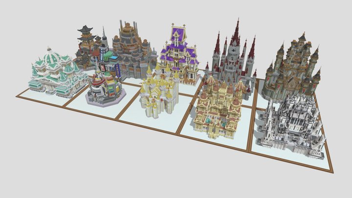 Grand Structures Asset Pack 3D Model