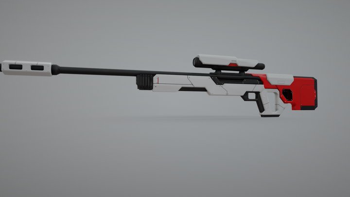 Sniper Rifle 3D Model