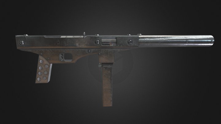 P. A. Luty's Submachine Gun – Modello 3D gratuito STL
