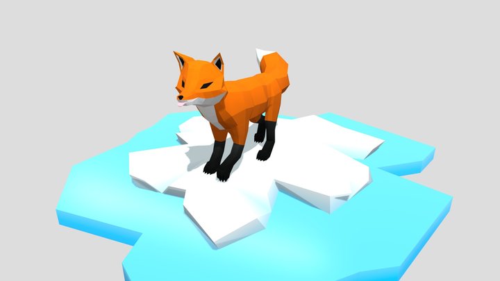 Fox (low poly) 3D Model
