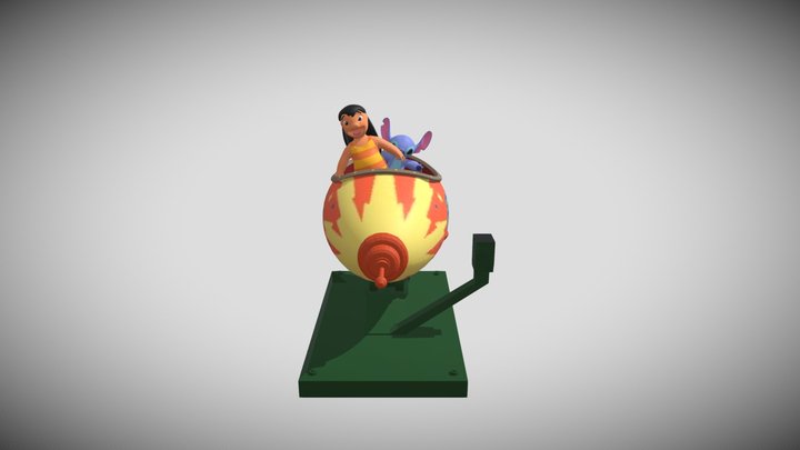 Spaceship Lilo Stitch 3D Model