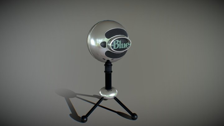 BLUE Mic Low-Poly 3D Model