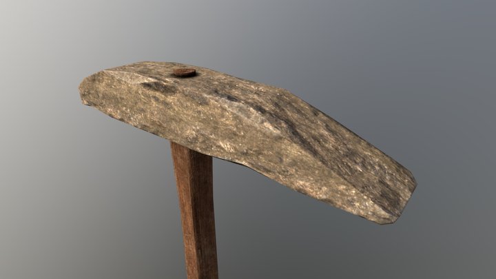 Pickaxe Stone 3D Model