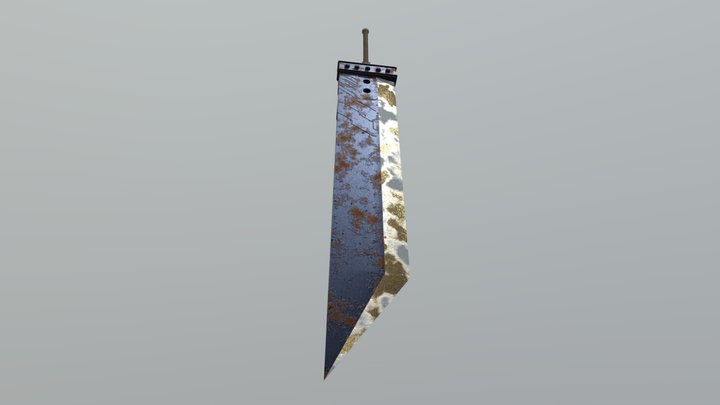 Final Fantasy 7 Advent children Buster Sword 3D Model