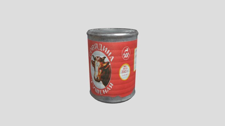 Canned Food Low 3D Model