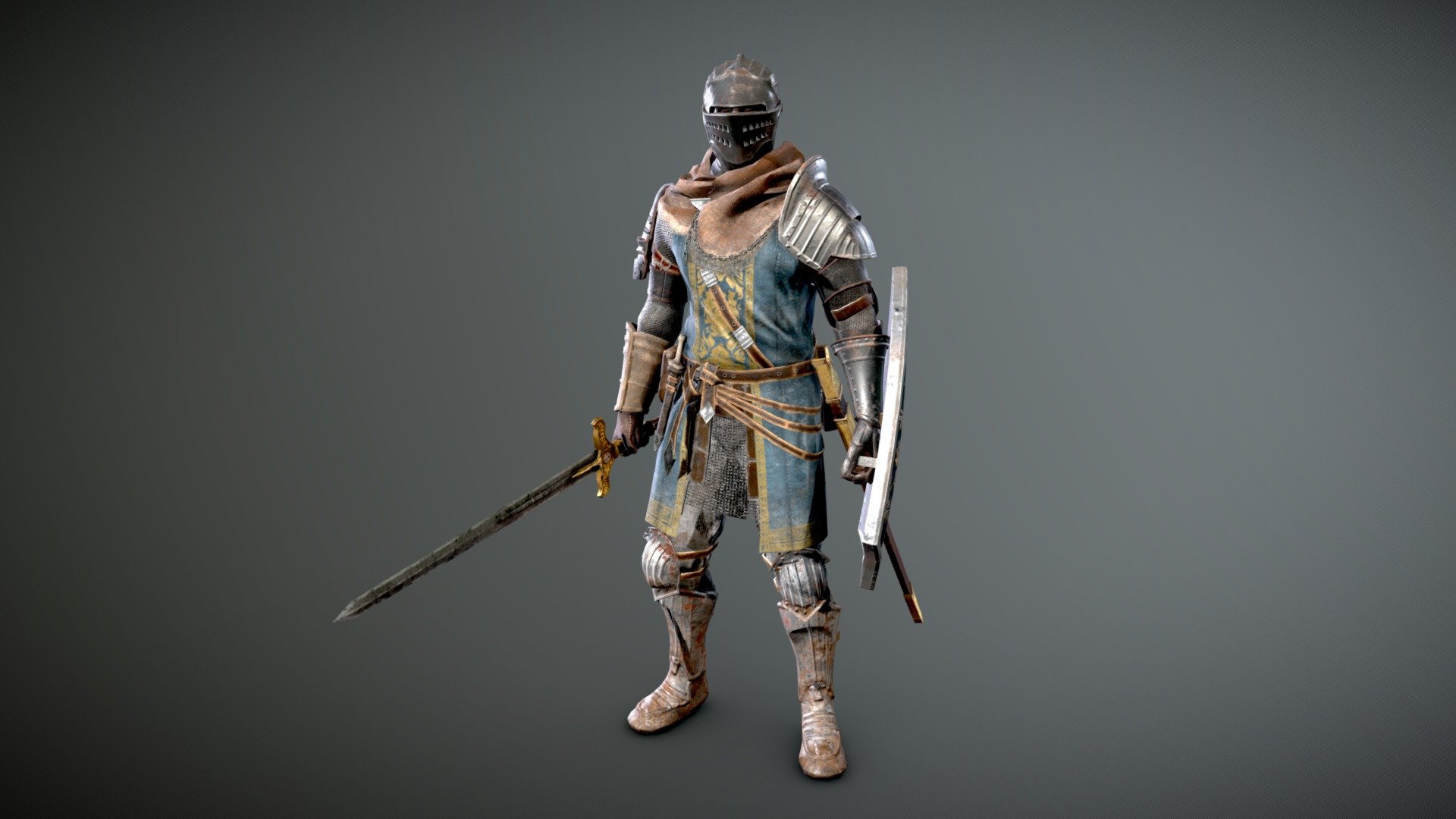 Artwork Elite Knight, Dark Souls, FromSoftware