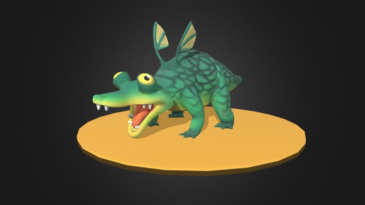 Cute small lizzard 3D Model