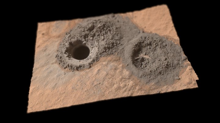 Windjana drill hole (Kimberley outcrop, Mars) 3D Model