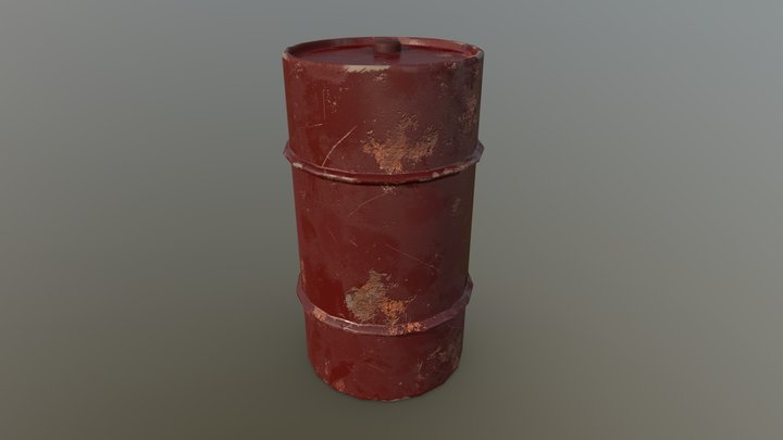 red barrel 3D Model