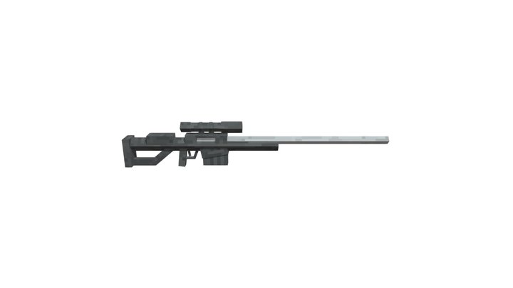 (Minecraft) Sniper Rifle 3D Model