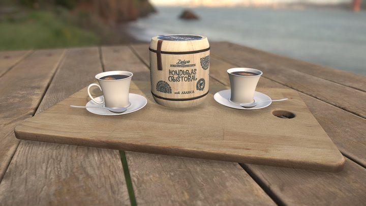 Come to coffee 5000 + followers – Gratis 3D-model STL