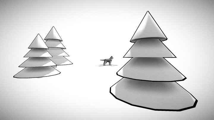 3D Inktober 06: Husky 3D Model