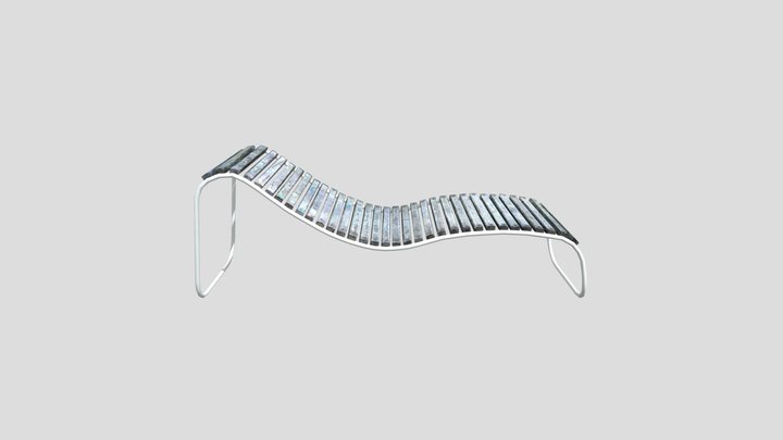 Tumbona Bilbao Parkea Etxebarria 3D Model