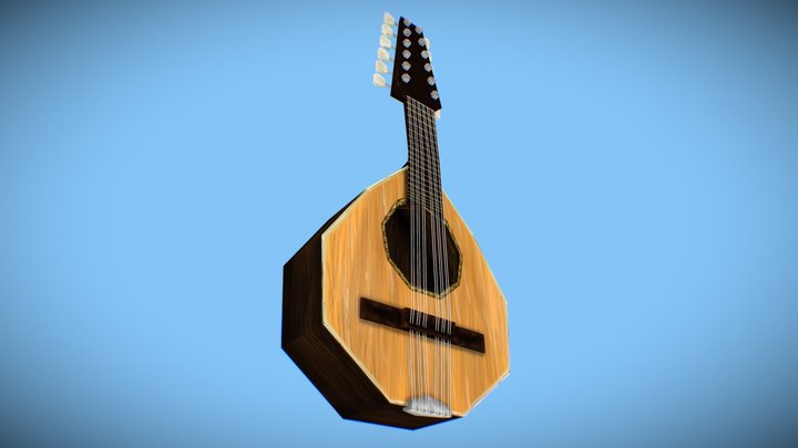 Colombian Andean Bandola (Colombian Instrument) 3D Model