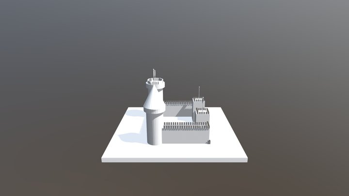 Model With Primitives 3D Model