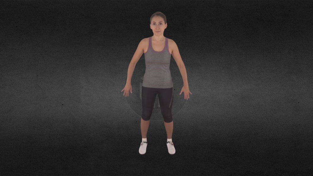 Sport Woman A-Pose - 3D model by 3DTree (@3dtree_llc) [2ec8fd2] - Sketchfab