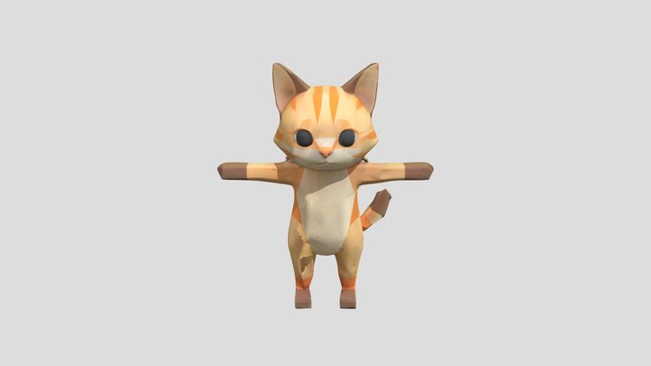 T-Pose Cat Model