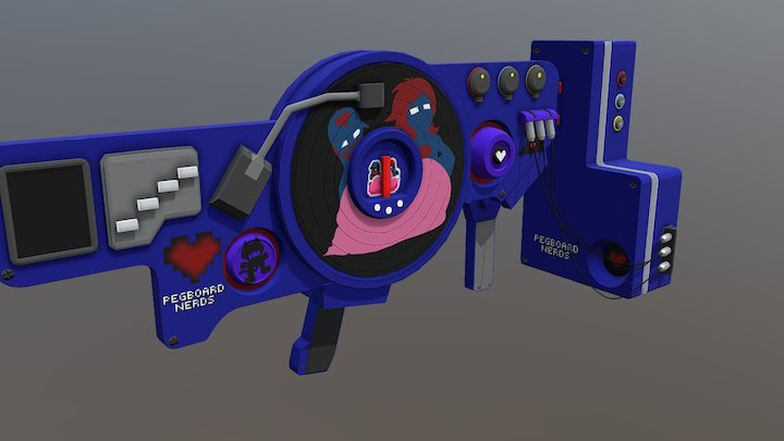 Dubstep Gun (Pegboard Nerds Edition) 3D Model