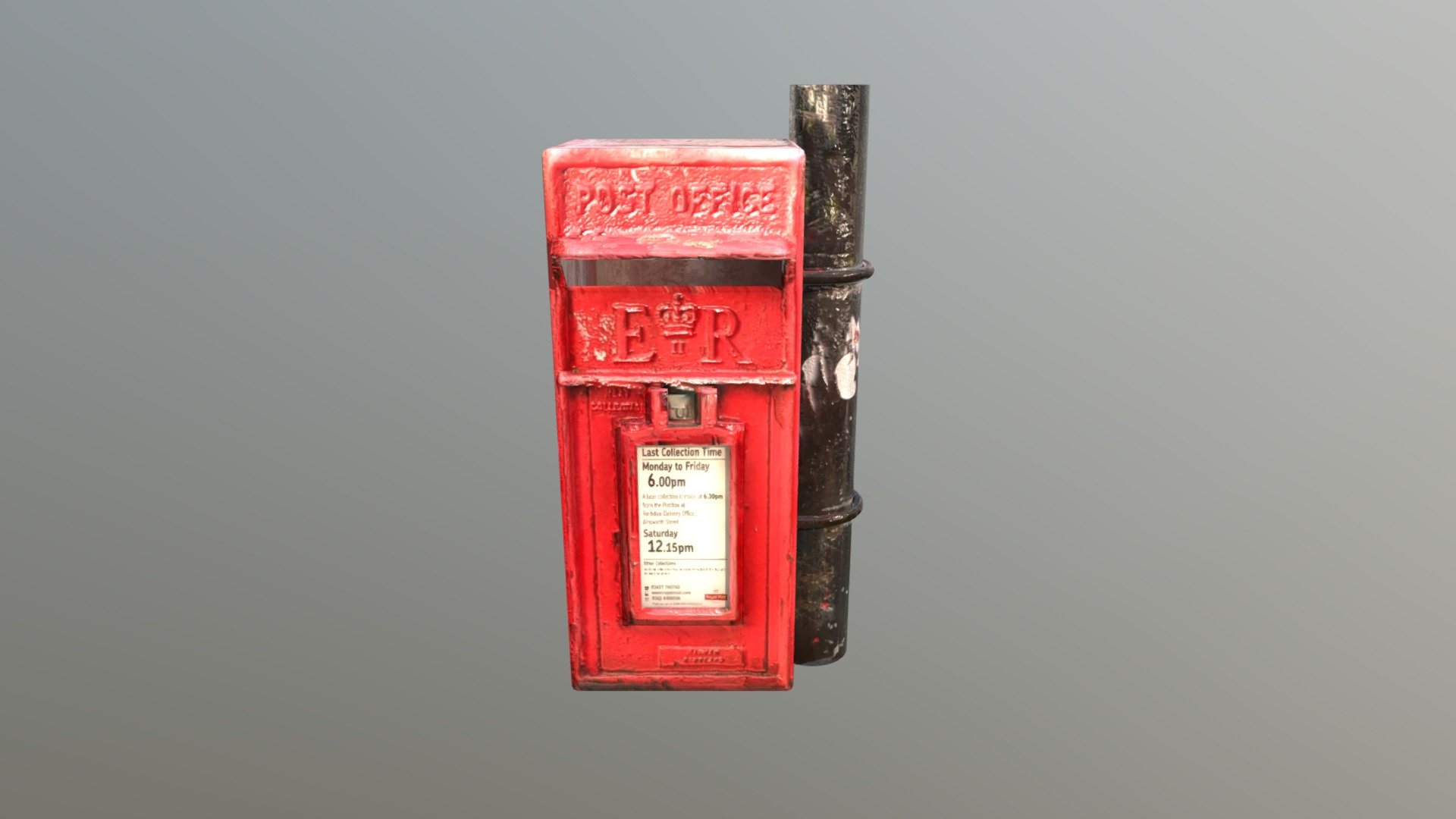 3D Scanned Postbox Low ploy - 3D model by cosmo_cleaver [2ecaa91 ...