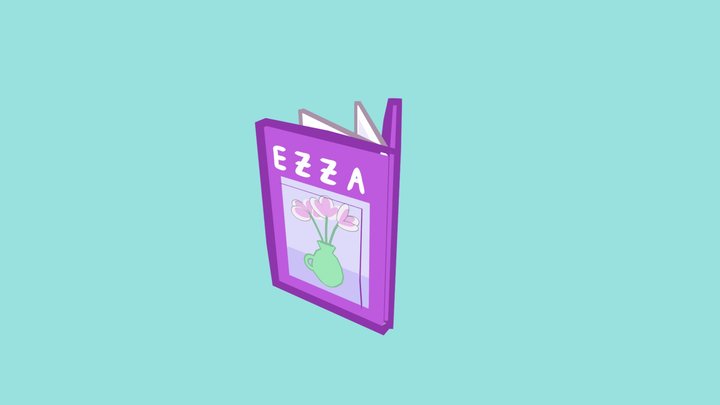 "E Z Z A" Magazine Book (Peppa Pig) 3D Model
