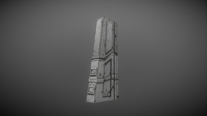 Sci-Fi Pillar 3D Model