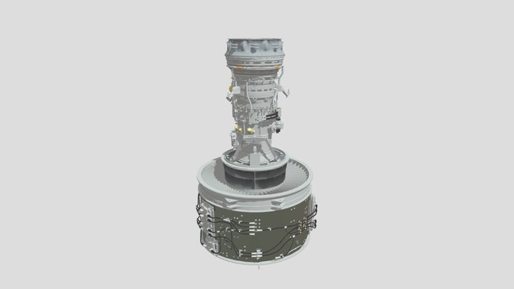 B737800-CFM ENGINE 3D Model