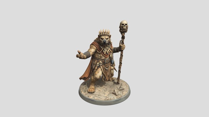 Gnoll Necro Shaman 3D Model