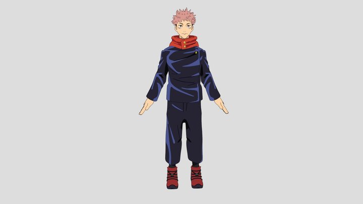 Yuji Itadori - Jujutsu Kaisen 3D Model