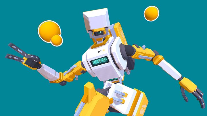 R4MN-Logistics Delivery Drone "Sōmen" 3D Model