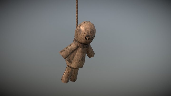 Hanging voodoo doll 3D Model