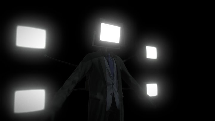 Large TV Man – Free 3D Model STL