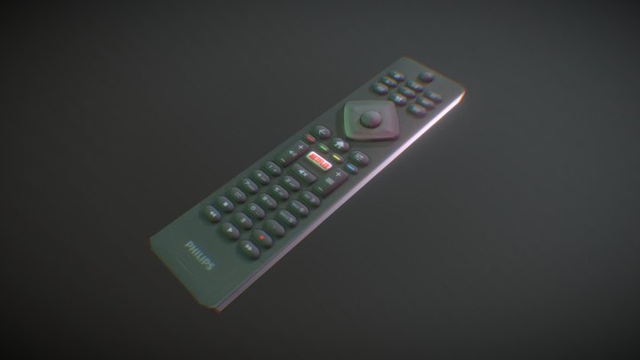 Remote Control Philips (with keyboard) 3D Model