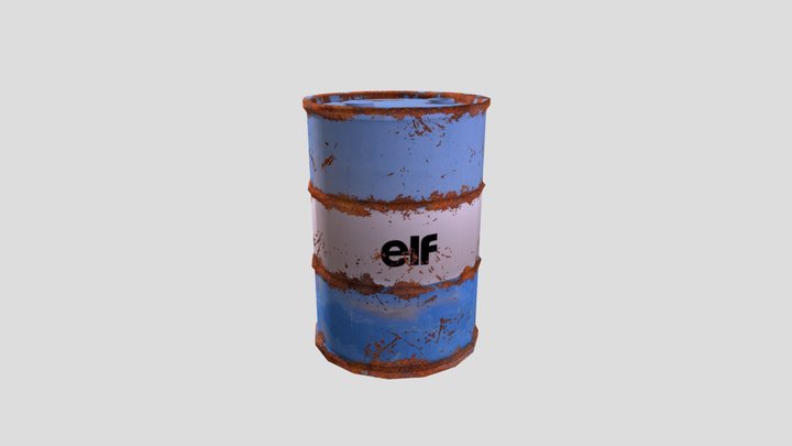 SM_OILDRUM 3D Model